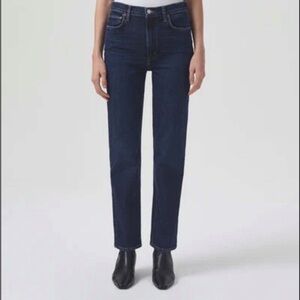 Agolde high rise stovepipe jeans, size 28, NWT